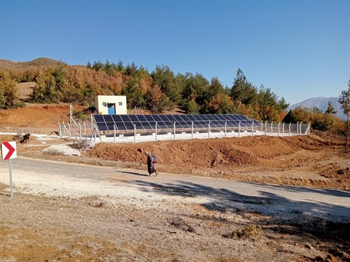 Örencik Köyü Güneş Enerji Panelleri Hizmete Girdi