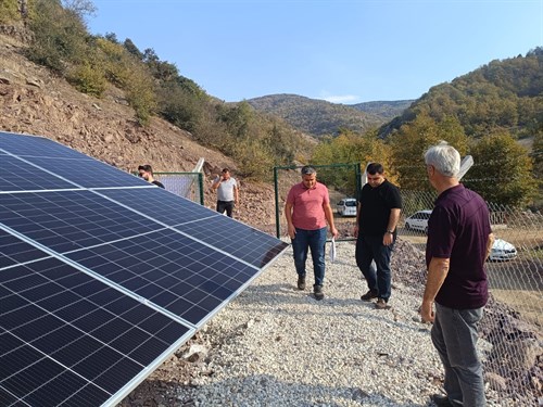 Yukarıkardere ve Kaman Köyleri Güneş Enerji Panelleri Hizmete Girdi 